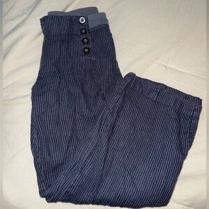 Hard tail blue striped pants XS